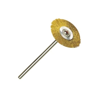 Brass Plate Brush (S8A), OD:23 mm, shaft 2.35 mm