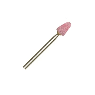Aluminum Oxide Grinding Stone (G5), cone, OD:10 mm, shaft 2.35 mm