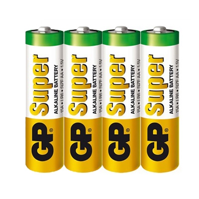 Battery GP SUPER ALKALINE, AA (15A), 1.5V, alkaline