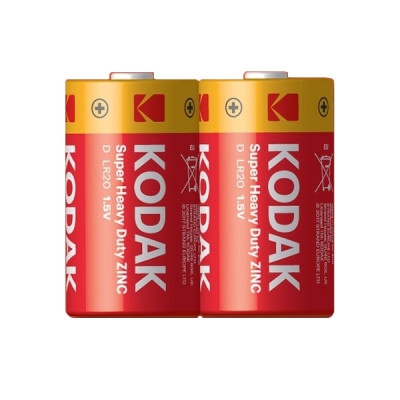 Battery KODAK SUPER HEAVY DUTY D (R20), 1.5V, zinc-cloride