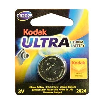 Lithium Button Cell Battery KODAK ULTRA, CR2025, 3V