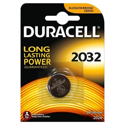 Lithium Button Cell Battery DURACELL, CR2032 (DL2032), 3V