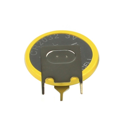 Lithium Button Cell Battery CR2032, 3V, 3P vertical