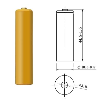 Battery Cell AAA 1.2V, 350 mAh, Ni-CD