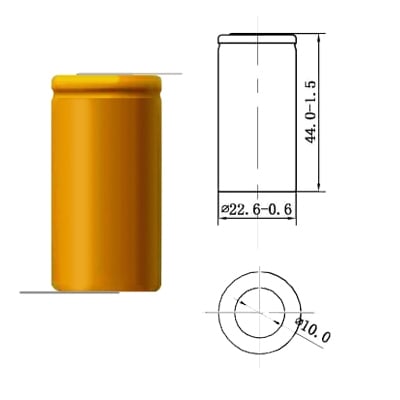 Battery Cell SC 1.2V, 1300 mAh, Ni-CD (leads)