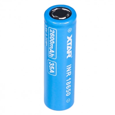 Battery Cell XTAR 3.6V, 2600 mAh, Li-ION, 18650, 30A