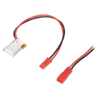 Battery Cell 3.7V, 70 mAh, Li-Po, (4x15x20 mm)