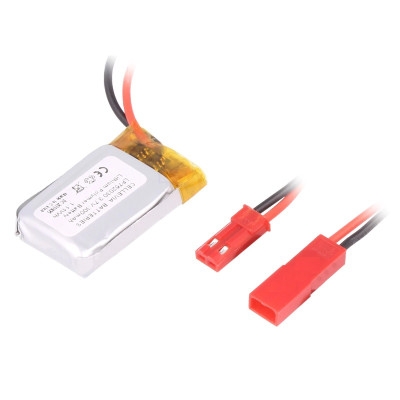 Battery Cell 3.7V, 300 mAh, Li-Po, (7.5x20x30 mm)