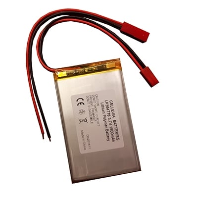 Battery Cell 3.7V, 1800 mAh, Li-Po, (3.6x47x78 mm)