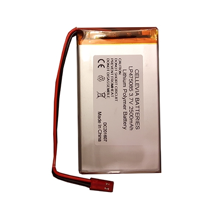 Battery Cell 3.7V, 2500 mAh, Li-Po, (4.7x50x85 mm)