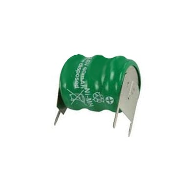 Battery Pack 3.6V, 60 mAh, Ni-CD, 60K3-V, 3P, PCB mount