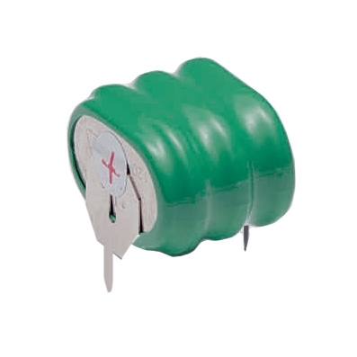 Battery Pack 3.6V, 120 mAh, Ni-CD, 120K3-V, 2P, PCB mount