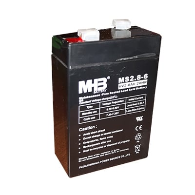 Sealed Lead Acid Battery MS 2.8-6, 6V/2.8Ah, general purpose