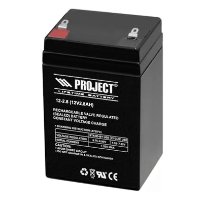 Sealed Lead Acid Battery, 12V/2.8Ah, general purpose