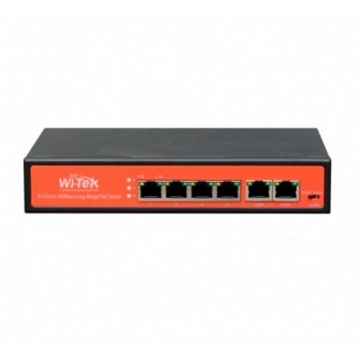 Switch WI-PS205, 6 port, PoE, 4 x 10/100Mbps FE+2 x 10/100Mbps Uplink