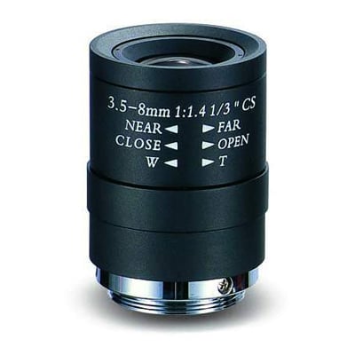 Lens V-35-8, 3.5-8 mm, 82-35°