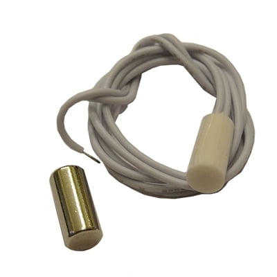 Magnetic Reed Switch, OD:6.5/14 mm, set, WHITE