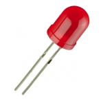 LED 10 мм OSR5JAA1K4A, 625nm 220mcd, 180deg, RED diffused