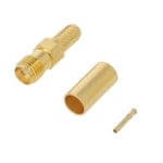 SMA female, cable type (RG-58), crimp mode