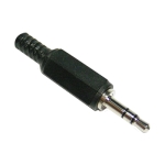 2.5 mm PLUG, male ST, cable type, PVC