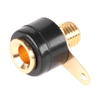 Banana Socket, panel type, BLACK