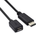 Cable USB 2.0 Type-C, MicroB M-F 15cm