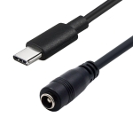 Adapter USB Type C male to DC 5.5х2.1 mm male, cable 0.15 m