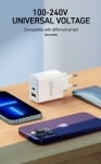 USB Charger CDA131, 38W, PD20W+QC18W