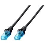 PATCH Cable CAT-5E, U/UTP, CCA, 26 AWG, 3m, BLACK