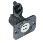 USB Car Charger A13-194BPS-BB3, 2xUSB A, 12-24V, 5V/2.1A