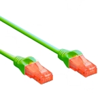 PATCH Cable CAT-5E, U/UTP, CCA, 0,5 m, GREEN