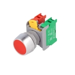 Push Button Switch 22 mm, NC+NO, 3A/240VAC, RED