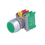 Push Button Switch 22 mm, NC+NO, 3A/240VAC, GREEN