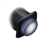 Illuminated Push Button Switch M16, OFF-ON, SPST, 3A/250V, LED white