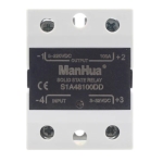 Solid State Relay DC-DC S1A48100DD-100A, IN3-32VDC, OUT5-220VDC
