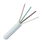 Telephone Cable 4C, /2.50x5 mm/, flat type, BLACK, COPPER