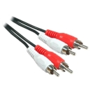 Cable 2x RCA male, 2x RCA male, CCS, 10 m