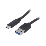 USB Cable 3.2 A male, USB C male, 1.5 m, BLACK