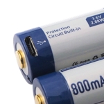 Battery Cell  KEEPPOWER 3.6V, 800 mAh, Li-ION, 16340, 2A, MICRO-USB