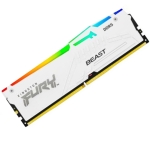 RAM KIT 2x32GB DDR5 6000 KINGSTON FURY Beast White, RGB, EXPO, CL30, 1.4V