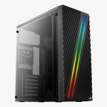 PC Case AEROCOOL STREAK, Window, RGB Mid Tower
