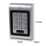 K1-EM Proximity Card Reader with Keypad