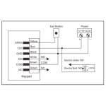K1-EM Proximity Card Reader with Keypad