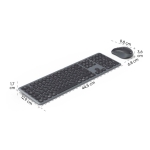 Wireless Set HAMA “WKM-550“, Flat, Bluetooth+2.4GHz !,  MMedia + AI button, 173065