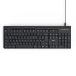 Keyboard HAMA “CK-200“, Detachable USB Cable C-to-A, MMedia+AI buttons, 173052