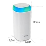 Portable Wireless Speaker BT: HAMA “Shine 2.0“ White, LED, IPX4, 30W, 188229