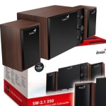 Speakers 2.1: Genius SW-2.1 350 Brown Walnut Wood, 15W