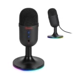 PC Microphone Marvo MIC-06 Black, GAMING, RGB, USB