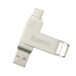 USB Flash Memory 256GB USB 3.1 HAMA “C-Rotate Pro“, A+Type-C, 100MBps, Metal Body, 182492