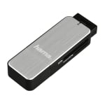 Card Reader USB 3.0 HAMA “Alu“, microSD+SD, 123900